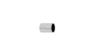 verloop 63,5-57mm  Simons Staal