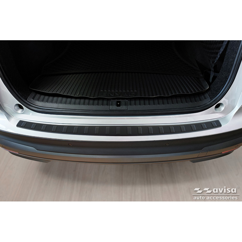 Matzwart RVS Achterbumperprotector  Skoda Enyaq iV / Enyaq Coupé iV 2022- 'Ribs'