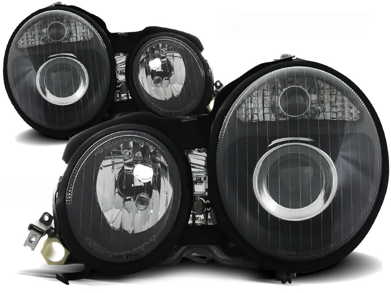 Headlights Mercedes E-Class W210 95-98 Black for Xenon