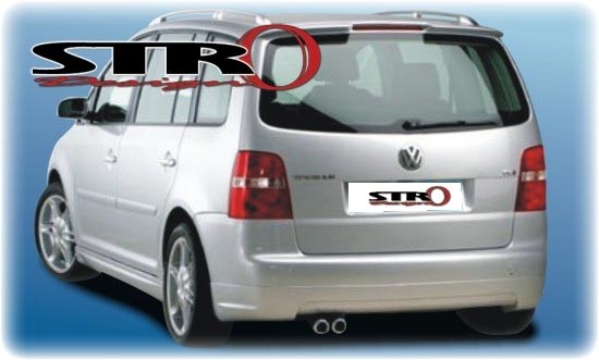 Achterbumper Diffusor VW Touran STRO-Design ABS