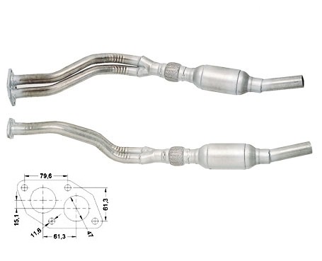VW PASSAT 3B(G) 1.8i 20V 1781 cc 92 Kw / 125 cv APT Magnaflow CA