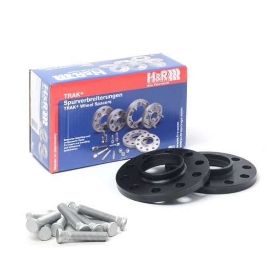H&R Wheel Spacers 15mm 5x108 - Hub 63,3mm - Bolt size M12x1,5 -  Ford/Volvo - Black