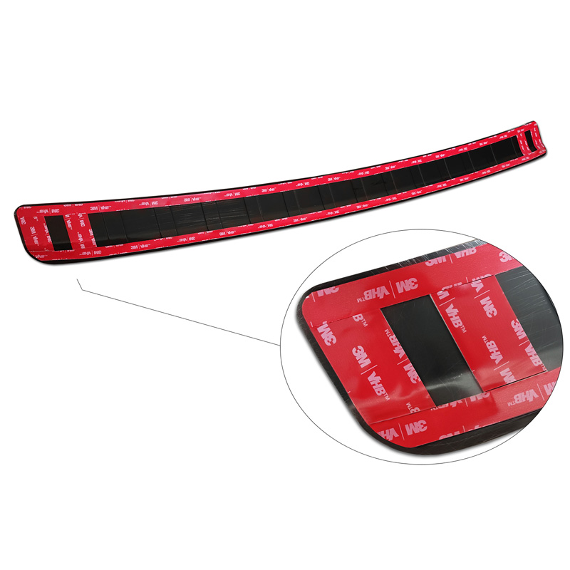 Zwart RVS Achterbumperprotector  Mercedes GLA-Klasse II H247 2020- 'Ribs'