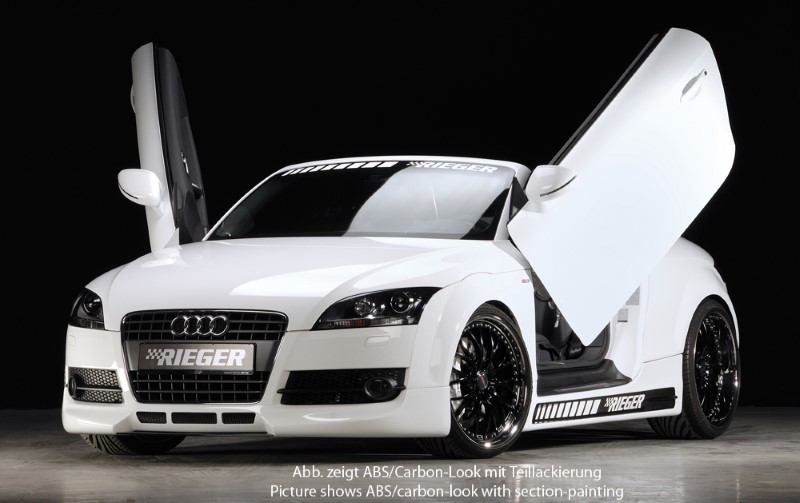 Sideskirts Audi TT 8J ABS Carbon-look Rieger