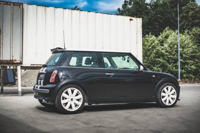 Spoileropzetstuk Mini Cooper / One R50 Glans Zwart Maxton