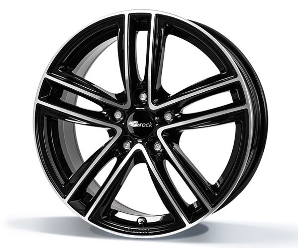 RC Design RC27 7x17 5x112 ET43 glanzend zwart / front gepolijst