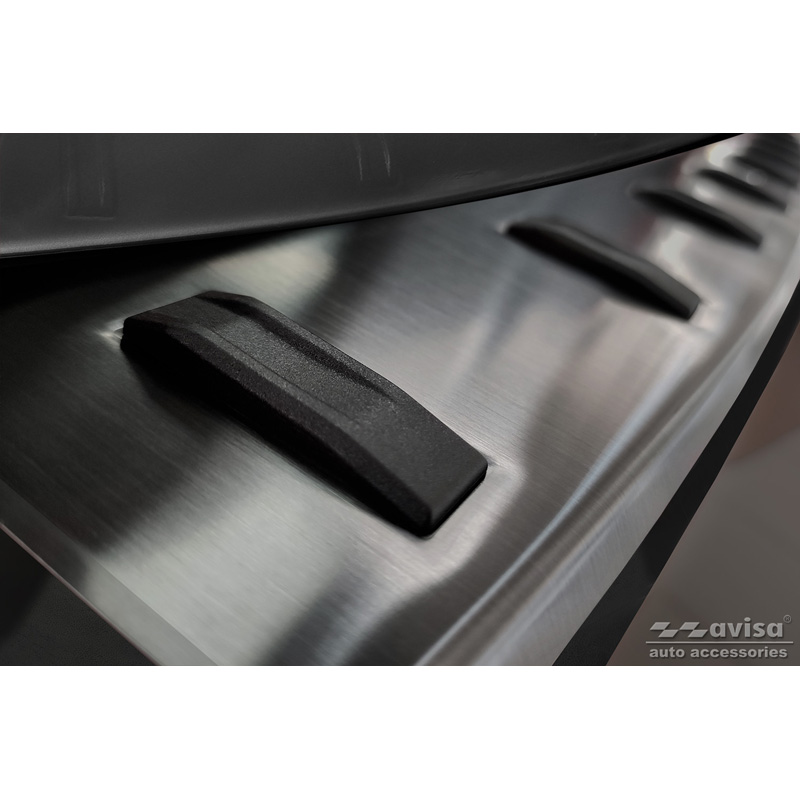 Black Stainless Steel Rear bumper protector  Mercedes Vito / V-Class 2014-2019 & Facelift 2019- (with Hatch) 'STRONG EDITION'