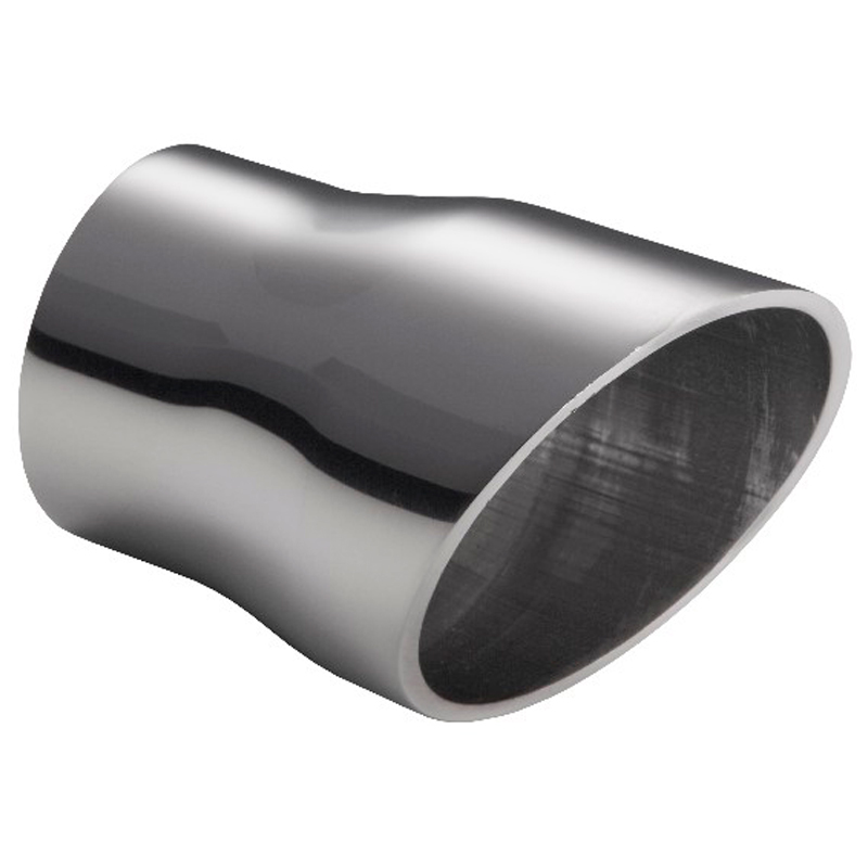 Ulter Sport Exhaust finisher - Round Ø60mm Slanted - Length 110mm - Installation ->50mm - Inox
