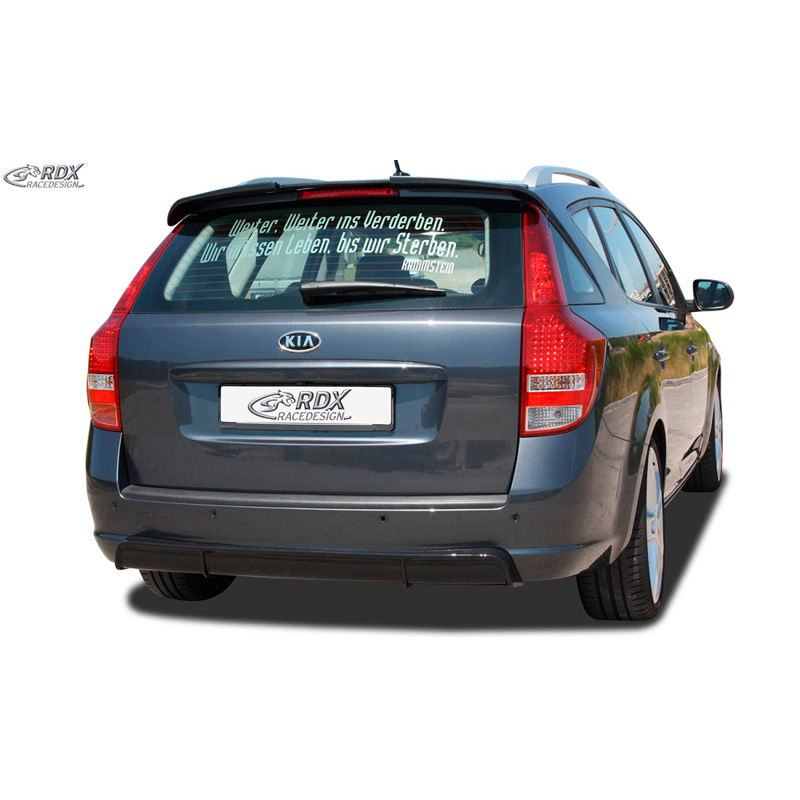 Rear bumper skirt 'Diffusor'  Kia Cee'd ED SW 2007-2012 (ABS glossy black)
