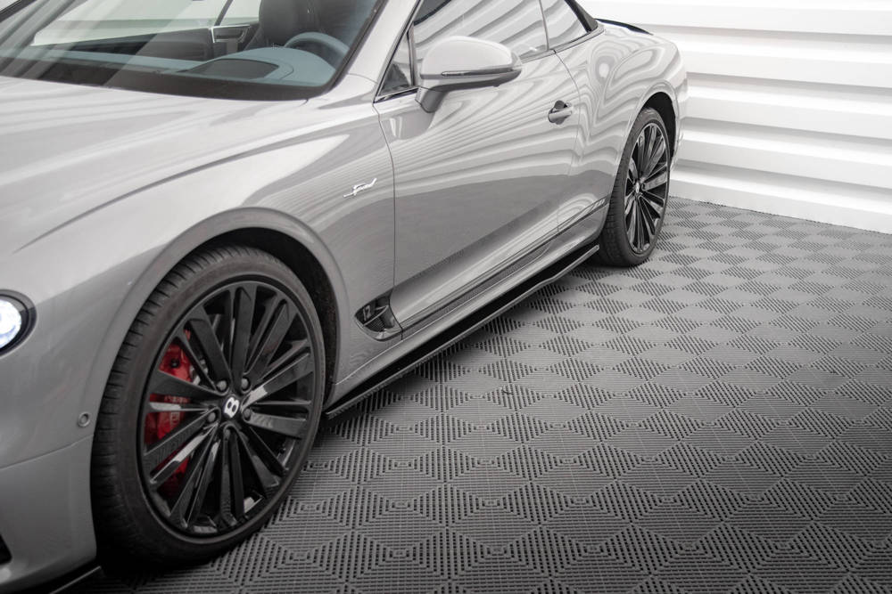 Zijskirts Bentley Continental GT Mk3 Maxton Glans Zwart