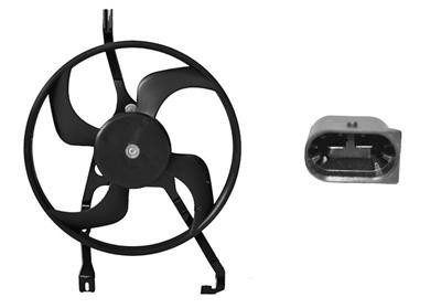 ventilator, 100w, 2 pins Citroen C2, 2003-2008