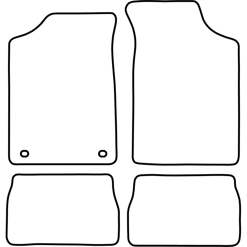 Set velour car mats  Peugeot 106 1991-1996