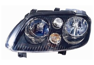 koplamp, Bosch, H7+H7, zwart/chroom, incl stelmotortje, rechts V
