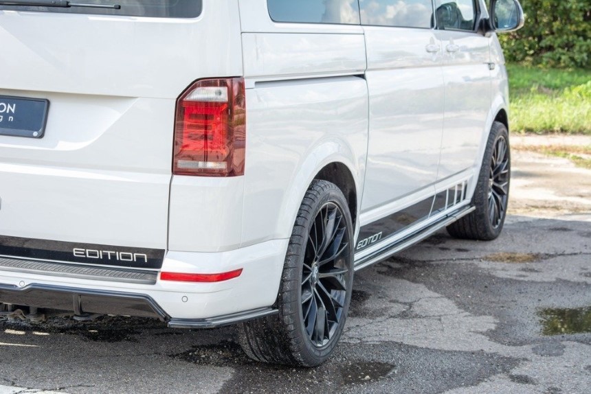 Achterskirt diffusors Volkswagen T6 Bus Glans Zwart