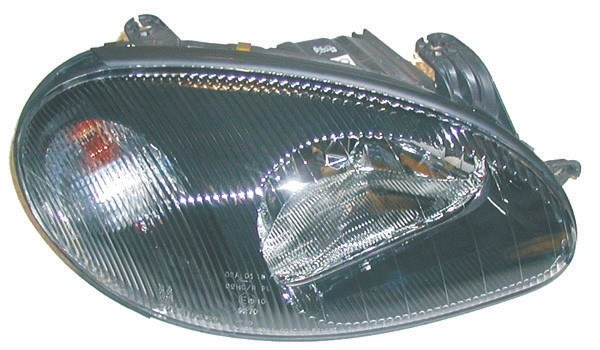 Koplamp rechts Chevrolet Lanos. 97->> ZWARTE
