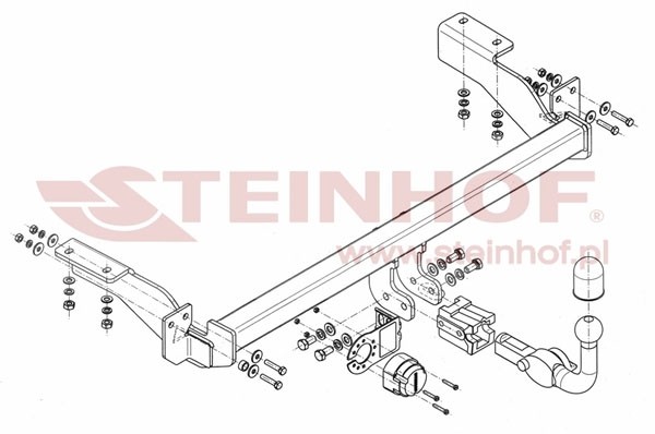 Trekhaak Citroen C4 3/5D 2004-10/2010