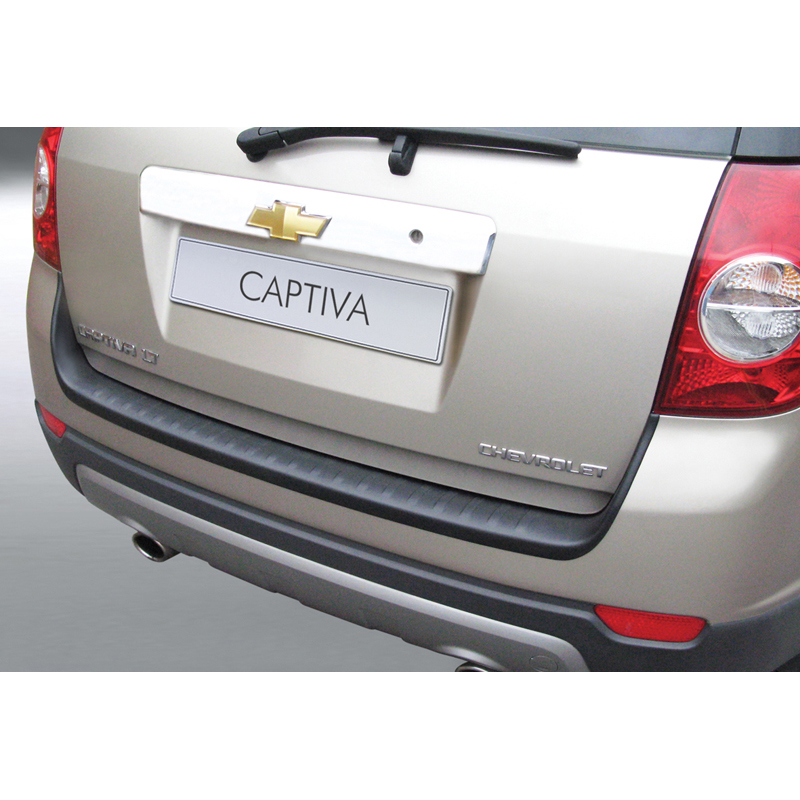 ABS Rear bumper protector  Chevrolet Captiva 4x4 2006- Black