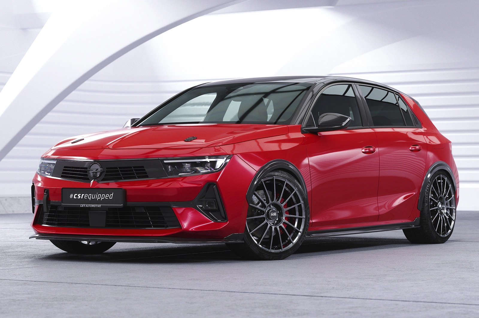 Voorspoiler Opel Astra L Glans Zwart – CSR Design
