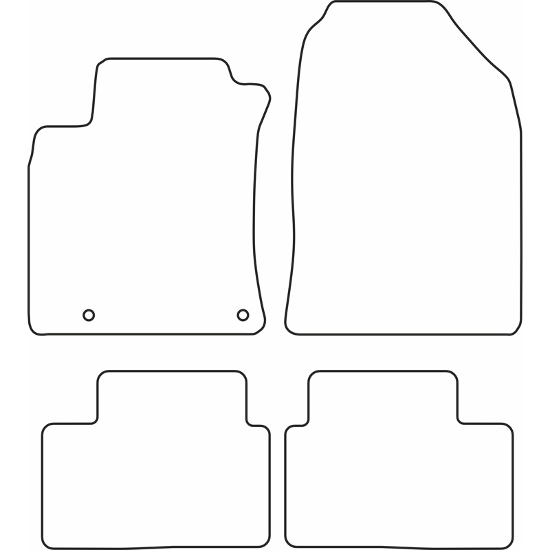 Set velour car mats  Kia Cee'd (CD) 2018-