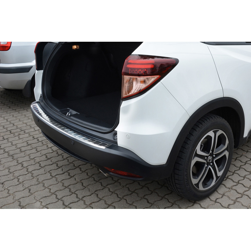 Stainless Steel Rear bumper protector  Honda HR-V 2015-2018 & FL 2018- Excl. HR-V 2020 Sport 'Ribs'