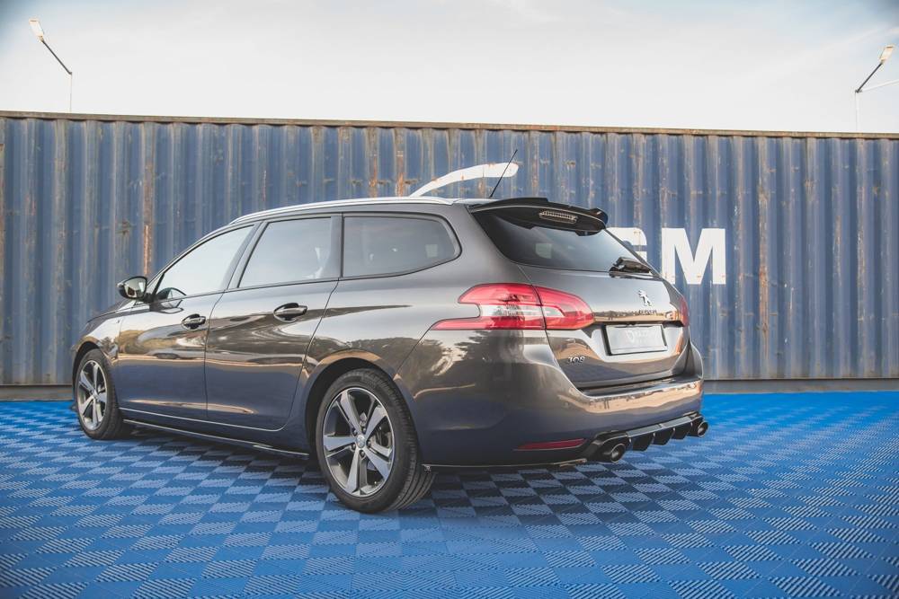 Zijdiffusers V.2 Peugeot 308 SW Mk2 FL Maxton Glans Zwart