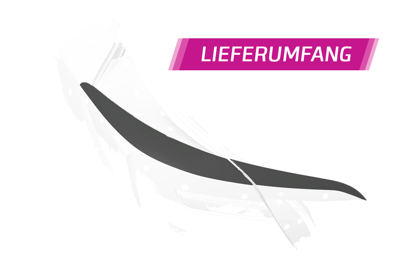 Achterlichtspoiler Opel Insignia A CSR Glans Zwart
