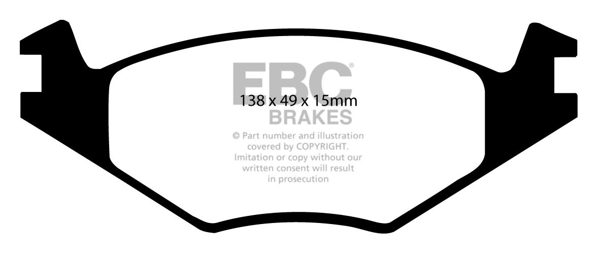EBC Brakes VW Scirocco II 1.8 84-92 Remblokken voorzijde