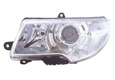 koplamp, H7+H3, elektr verstelb, links Skoda Superb, 2008 -