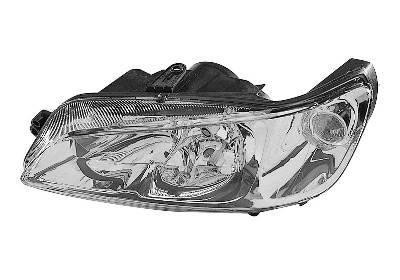 koplamp, H7+H7, helder, rechts, 07/1999-Peugeot 306, 1997-2001