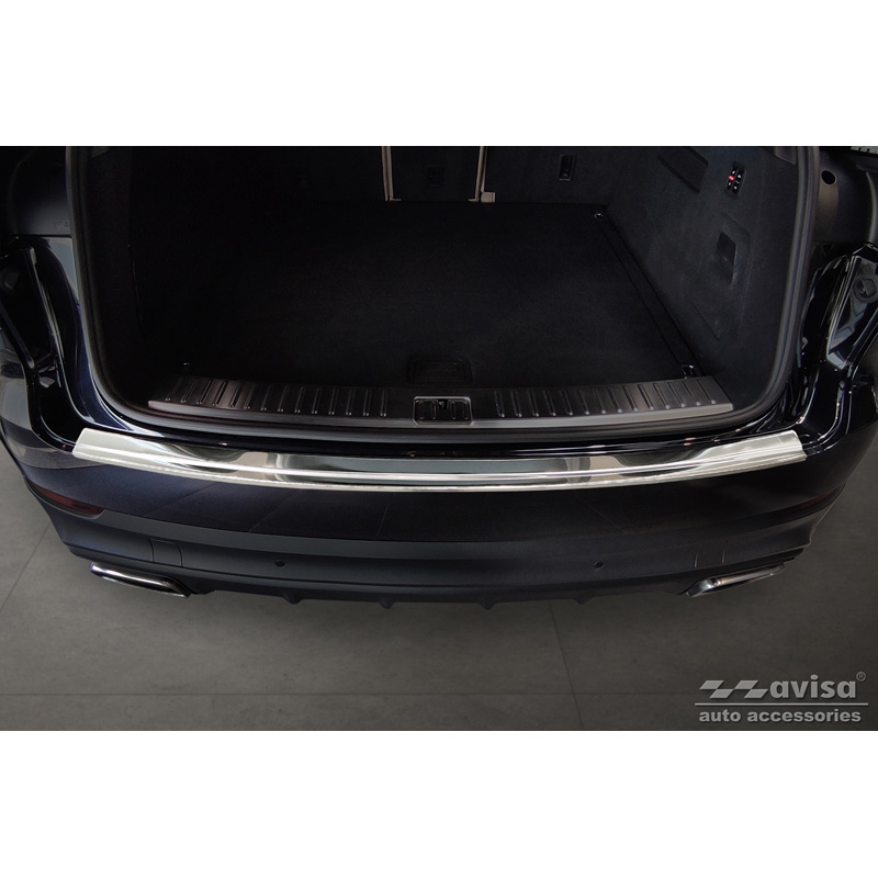 Stainless Steel Rear bumper protector  Porsche Cayenne III 2017-