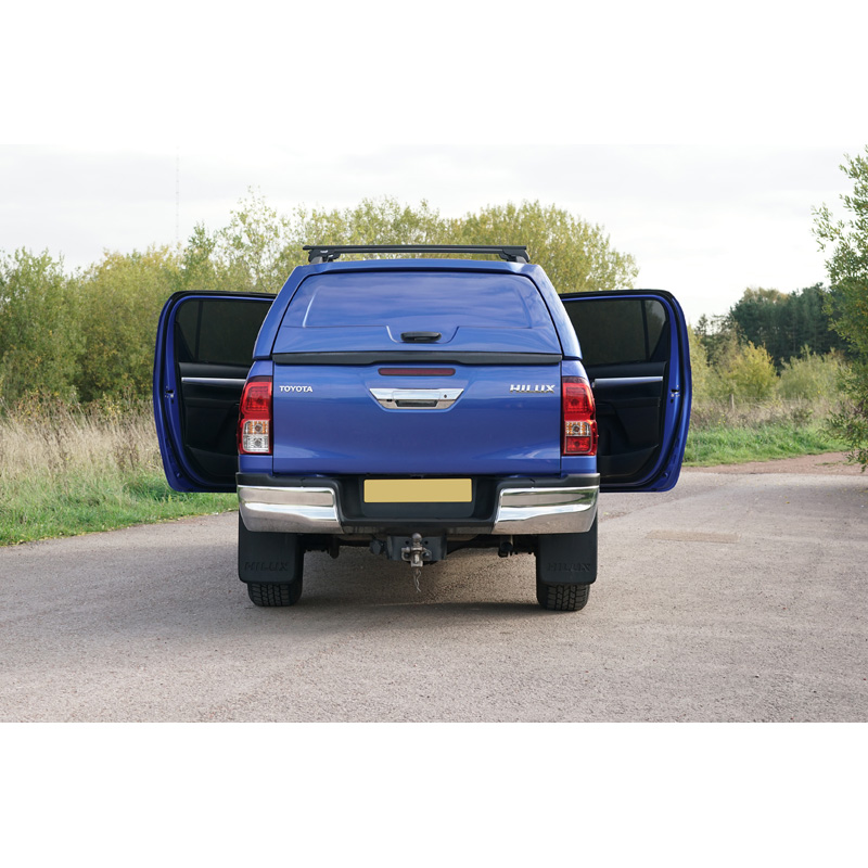 Set Car Shades (rear side doors)  Toyota Hilux VIII Twin Cab 2015- (2-pieces)