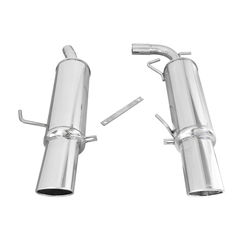 100% Inox Sport Exhaust 'Central'  Renault Clio RS (Fase 3) 2004- 2x120x80mm