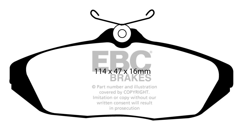 EBC Brakes FIAT 124 1.4 68-74 Remblokken voorzijde greenstuff