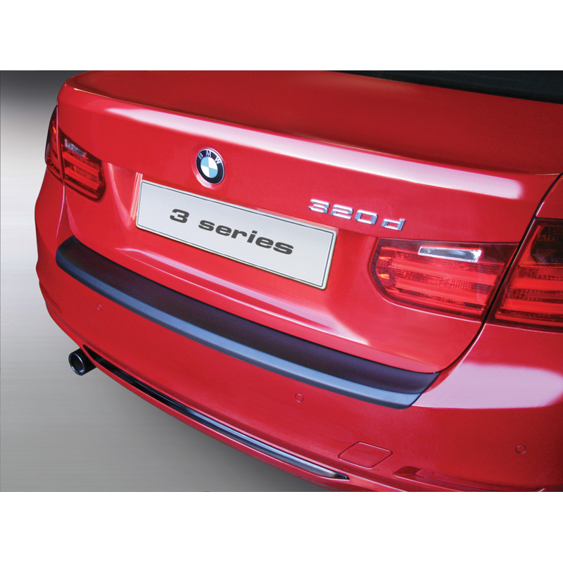 ABS Rear bumper protector  BMW 3-Series F30 4 doors 2012-2019 Black