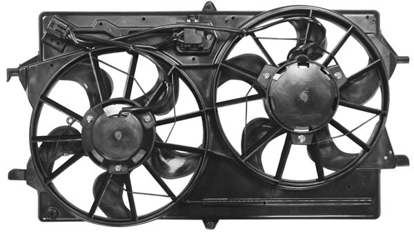 Radiator FAN COMPLEET FOCUS 98-04 M+AC 1.4/1.6/1.8 +AC