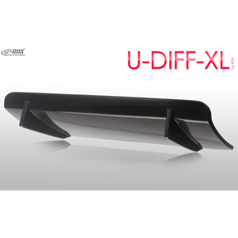 Rear bumper skirt 'Diffusor' Universal 'U-Diff XL' 71,5cm (PU)