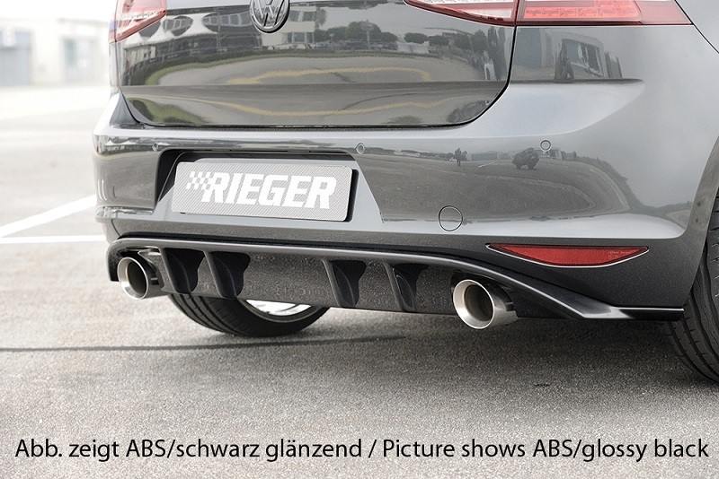 Achterbumper Diffusor Rieger Carbon-look VW Golf GTI VII