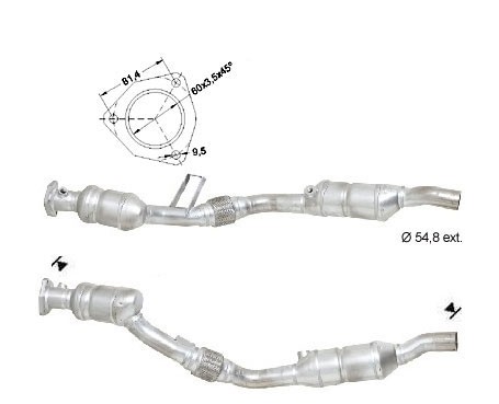 Audi A4 3.0i V6 2976 cc 162 Kw / 220 cv ASN / AVK Magnaflow CAT