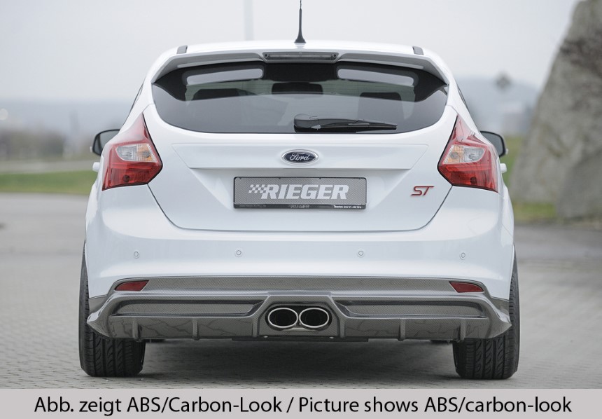 Diffuser Ford Focus 3 ST dubbele uitlaatpijp Rieger