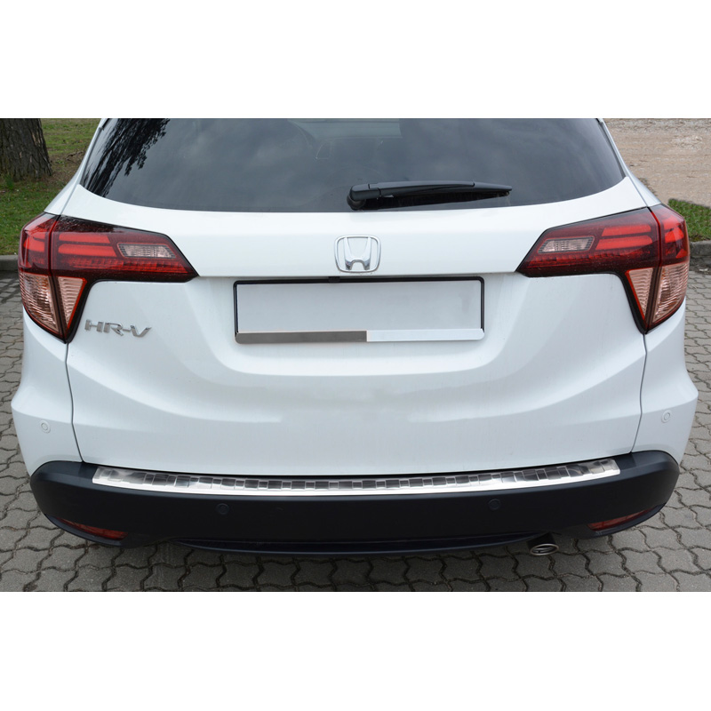 Stainless Steel Rear bumper protector  Honda HR-V 2015-2018 & FL 2018- Excl. HR-V 2020 Sport 'Ribs'