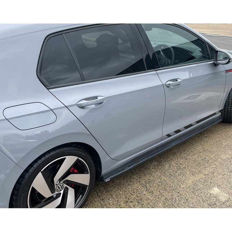 RGM Set Sideskirts  Volkswagen Golf VIII Hatchback GTi/R-Line 09/2020- - Zwart (ABS)