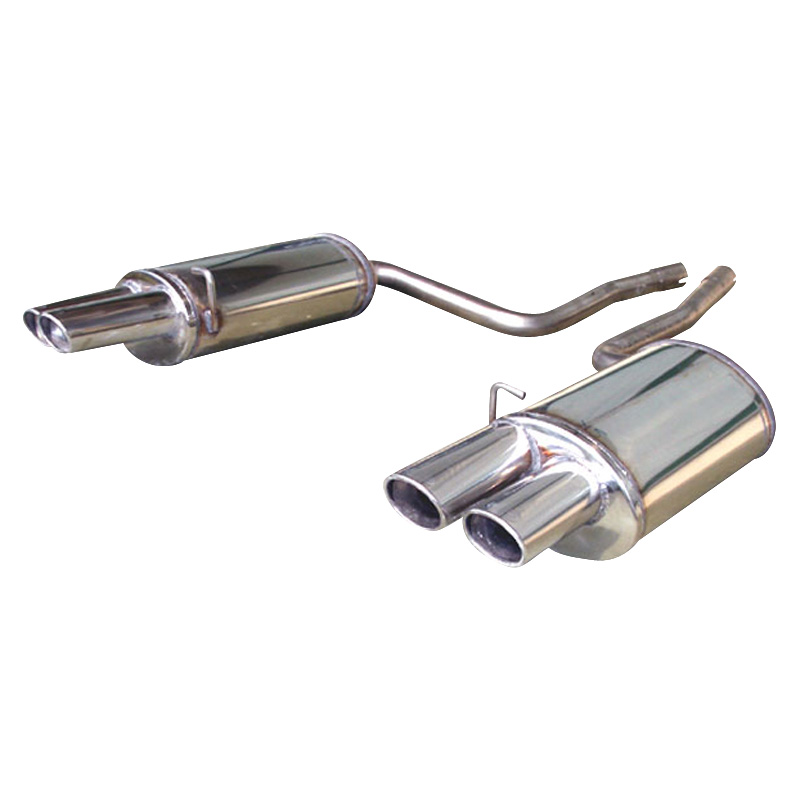 100% Inox Double Sport Exhaust  Audi S4 4.2 V8 2004- Left/Right 76mm