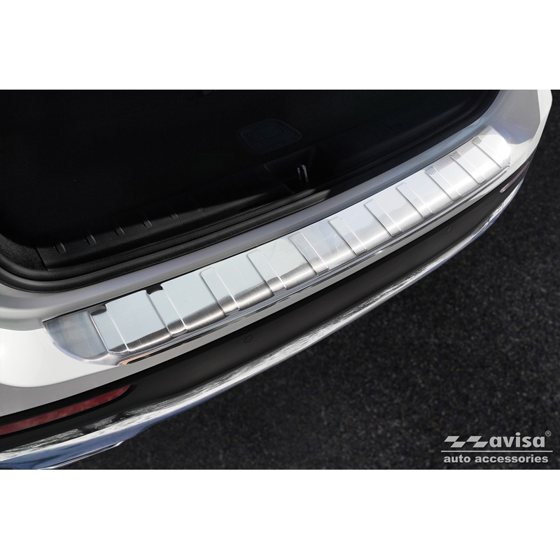 Stainless Steel Rear bumper protector  Mercedes GLB (X247) incl. AMG 2019- 'Ribs'