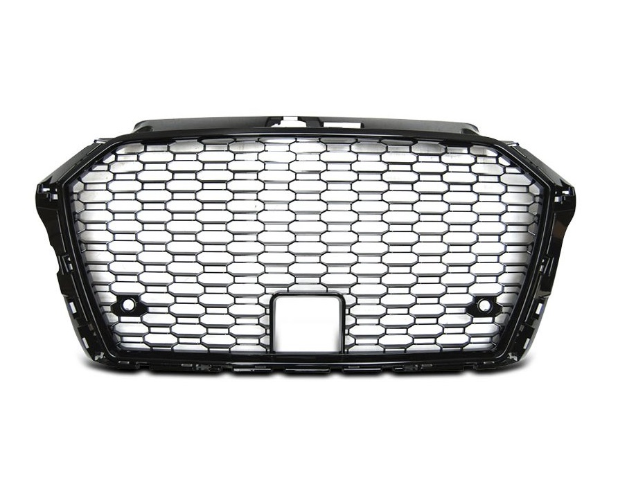 Grill Audi A3 8V RS3 look 2017 - 2020 Glans Zwart