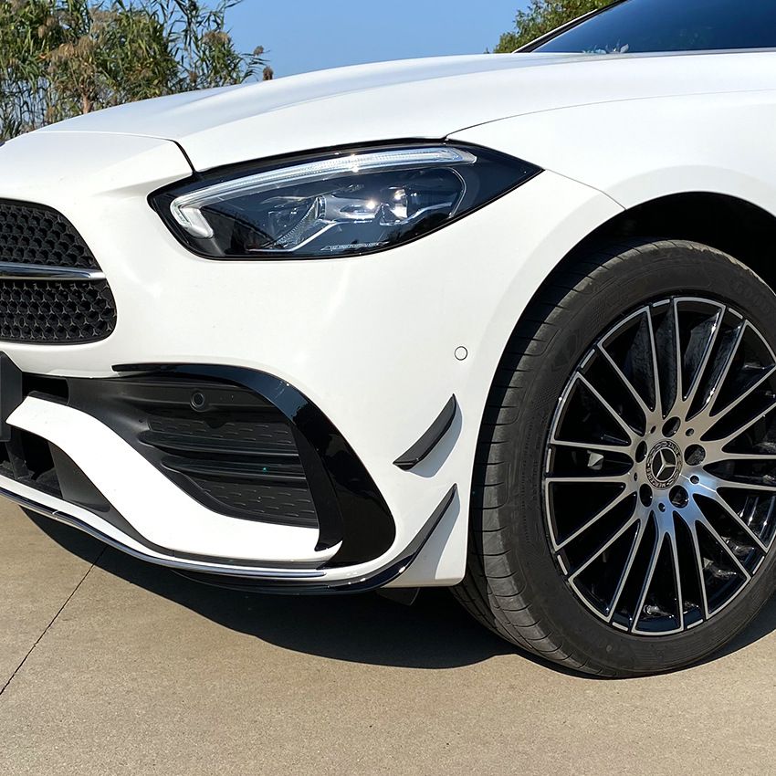 Canards Mercedes C Klasse W206 AMG Line Glans Zwart