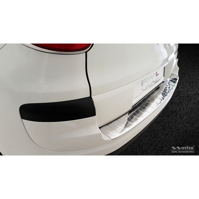 Stainless Steel Rear bumper protector  Fiat 500L Facelift 2017- 'Ribs'