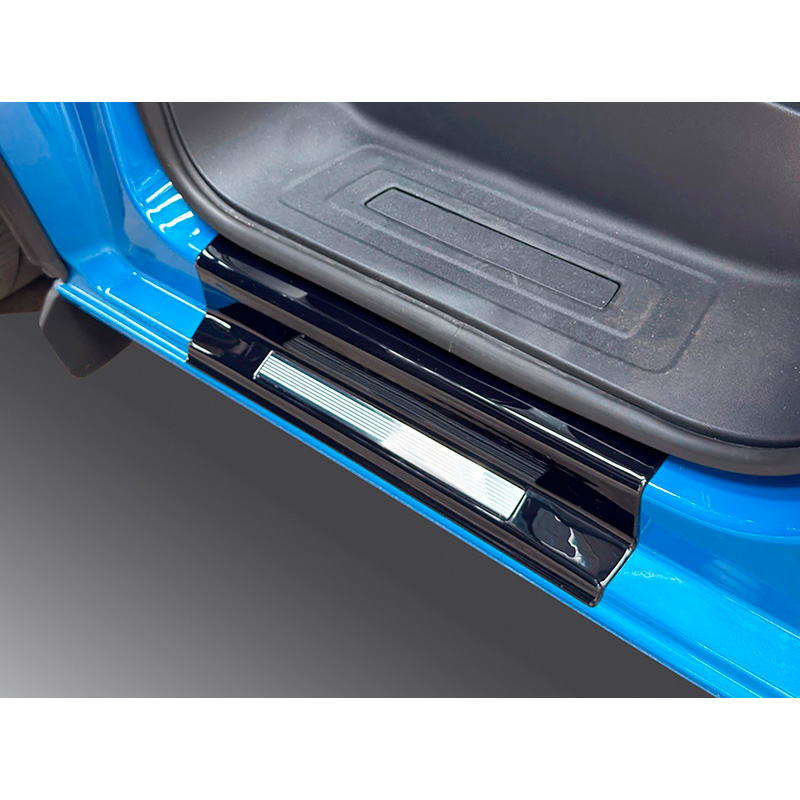 RGM Einstiegsleisten passend für Ford Transit Custom / Tourneo Custom 2023- & Volkswagen Transporter T7 2024- - Satz à 2 Stück (ABS & Edelstahl)