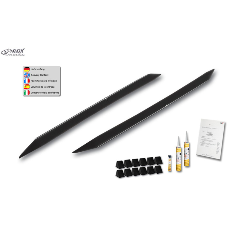Sideskirts 'Slim'  BMW X3 E83 2004-2010 (ABS zwart glanzend)