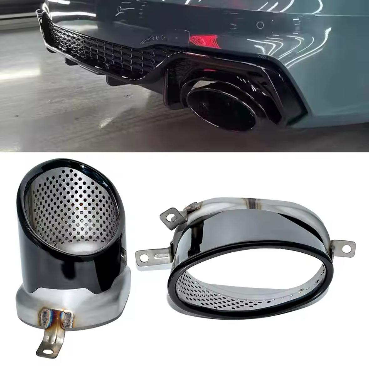 Sierstukken Audi A6 / A7 RS6 / RS7 C8 2018-.. RS6 Design Zwart