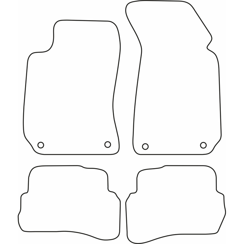 Set velour car mats  Volkswagen Passat 1996-2005